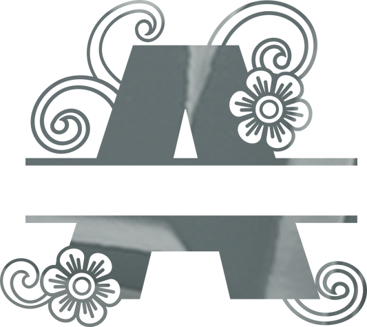 Swirl Split Letters A- Z