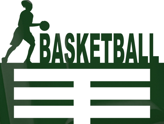 Girl Basketball metal holder