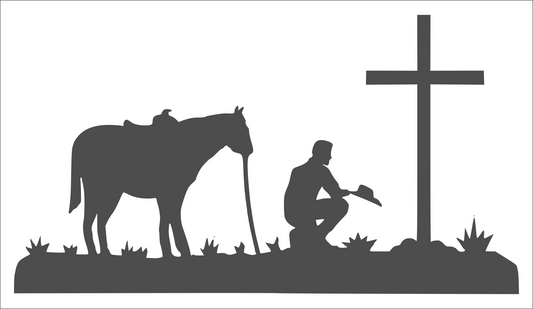 Cowboy at the Cross